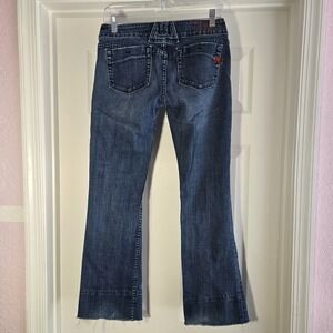 Red By Miss Me Size‎ 28 Women's Jeans Style Drew Dark Wash Stretch Boot Cut Y2K